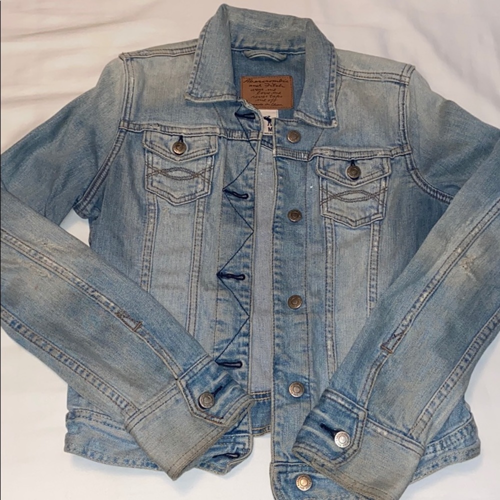 Abercrombie  Distressed Jean Jacket